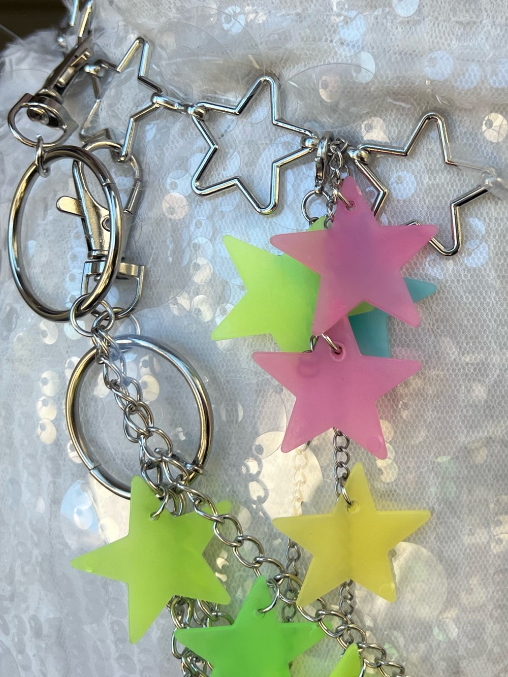 Hilary Duff Glow in the Dark Star Belt!!! Lucky Me Tour - Lizzie McGuire - Picture 3 of 9